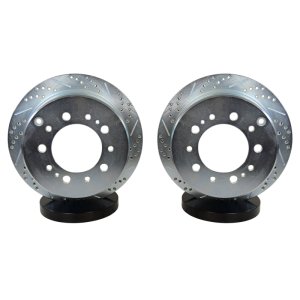 Toyota Land Cruiser Brake Rotors (2) - Rear - Baer Brakes - Claw Performance Rotors - Zinc-Plated - `98-`07